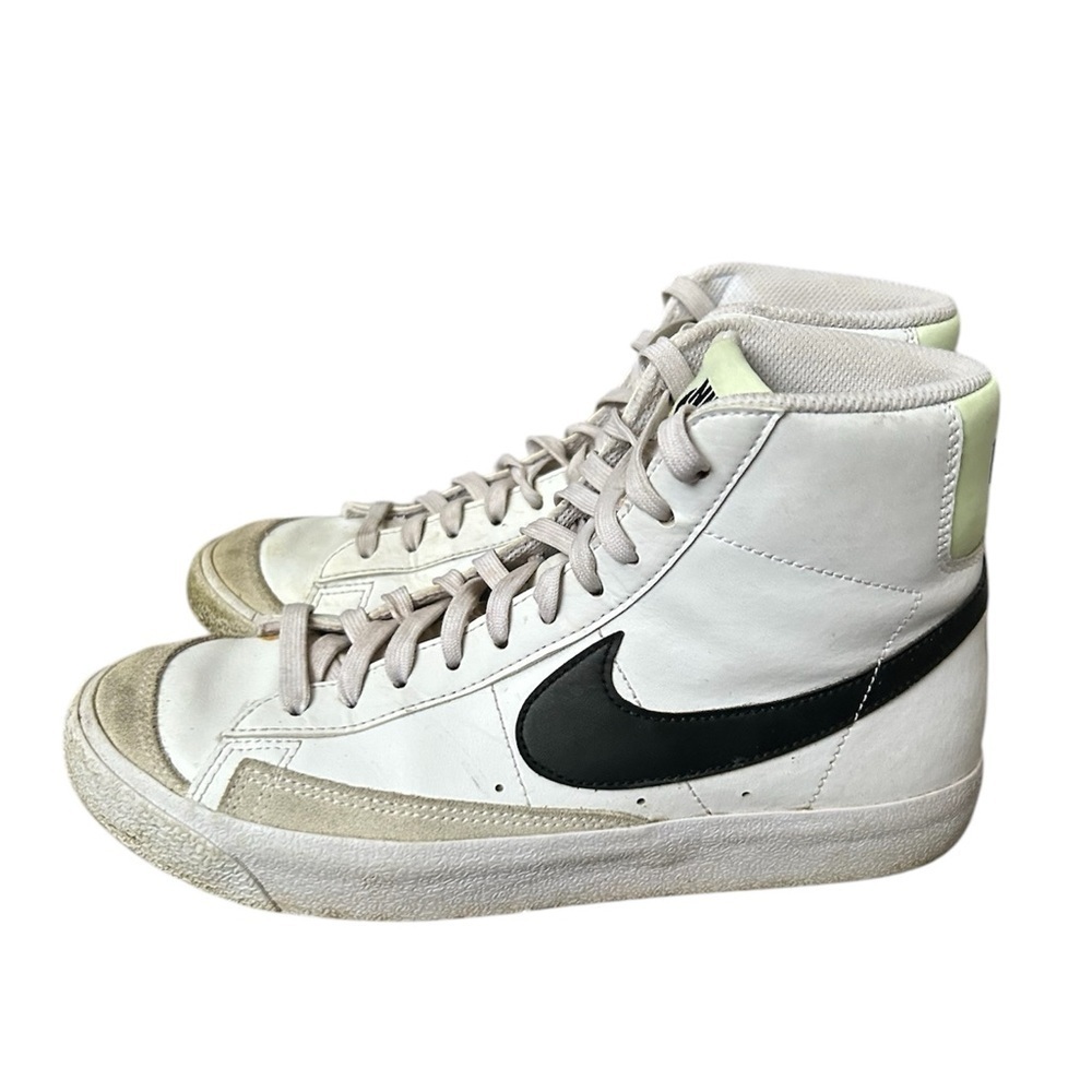 Nike Blazers High-Top Sneakers White and Black size 6.5Y - Picture 2 of 7